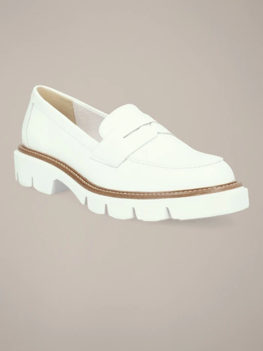 Zdjęcie produktu Buty Loafersy Damskie Gilda Białe Lancerto