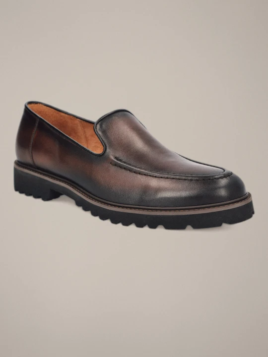Zdjęcie produktu Buty Loafersy Ellon Brązowe Lancerto