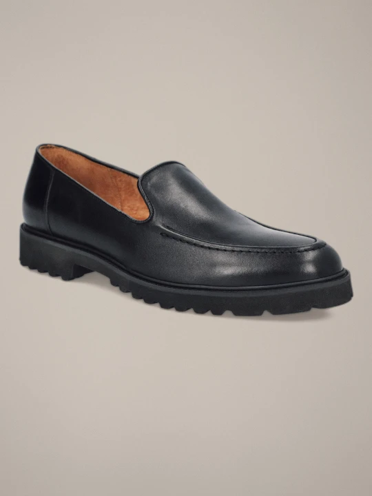 Zdjęcie produktu Buty Loafersy Ellon Czarne Lancerto