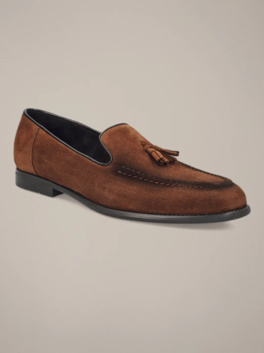 Zdjęcie produktu Buty Loafersy Elrig Brązowe Lancerto