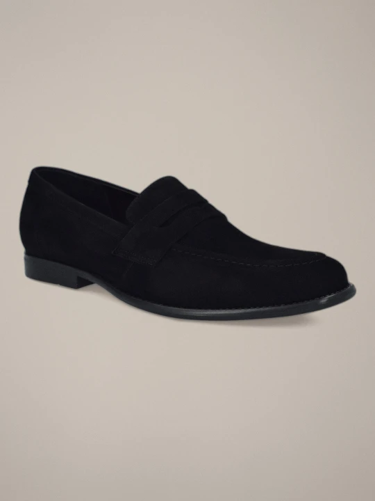 Zdjęcie produktu Buty Loafersy Huron Czarne Lancerto