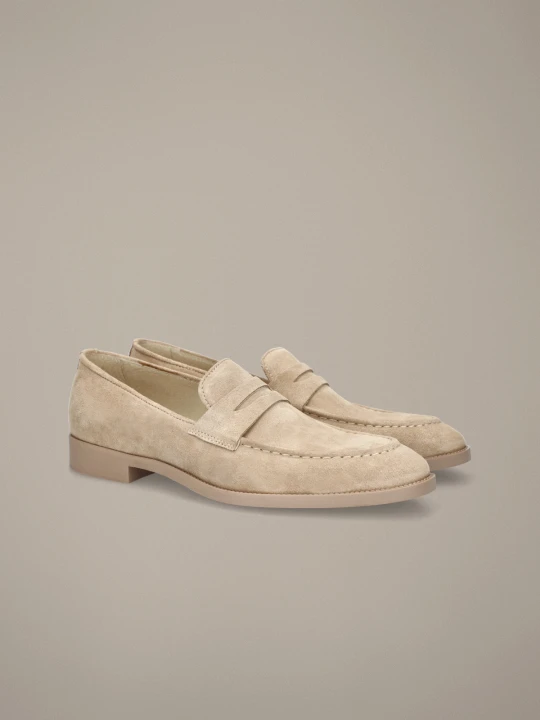 Zdjęcie produktu Buty Loafersy Loris Jasnobeżowe Lancerto Beżowy