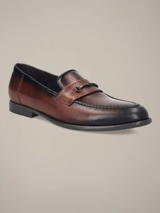 Zdjęcie produktu Buty Loafersy Roxbury Jasnobrązowe Lancerto Brązowy