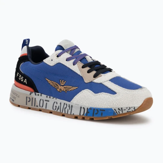 Zdjęcie produktu Buty męskie Aeronautica Militare SC0276UCT03546 blu elettrico Niebieski