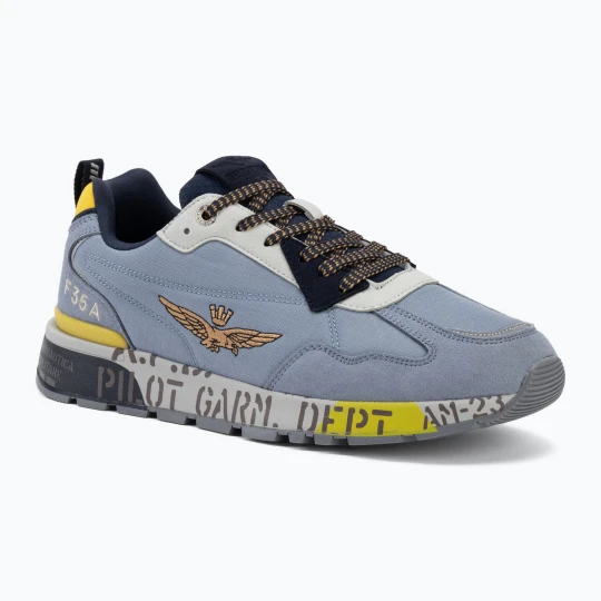 Zdjęcie produktu Buty męskie Aeronautica Militare SC0276UCT04327 azzurro Niebieski