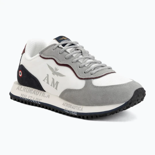 Zdjęcie produktu Buty męskie Aeronautica Militare SC0320UPL00313 off white / blu scuro