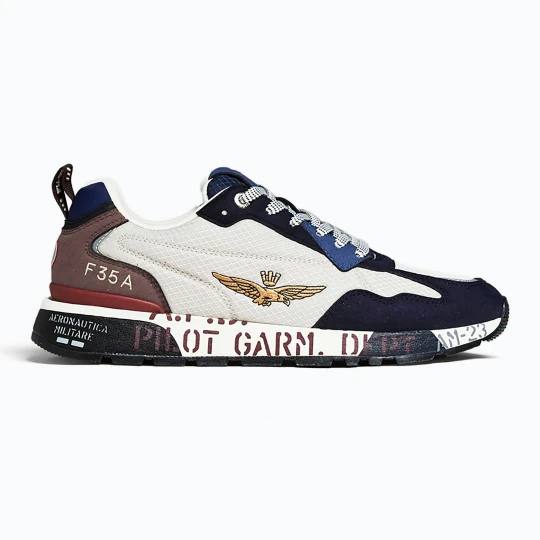 Zdjęcie produktu Buty męskie Buty Aeronautica Militare 262SC0276UCT04327 bianco / blu