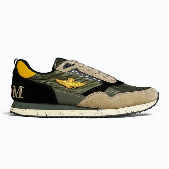 Zdjęcie produktu Buty męskie Buty Aeronautica Militare 262SC0288UCT03545 multicolor verde / taupe / nero