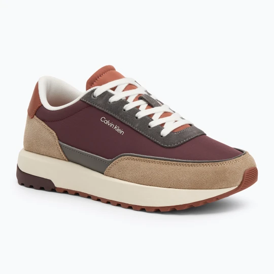 Zdjęcie produktu Buty męskie Calvin Klein HM0HM01714 Low Top Lace Up Repreve Mix silver mink / vineyard wine Szary
