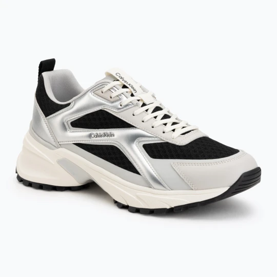 Zdjęcie produktu Buty męskie Calvin Klein HM0HM02341 Hike Runner Stripe Met Mix black / silver / light grey Biały