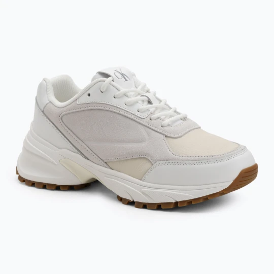 Zdjęcie produktu Buty męskie Calvin Klein YM0YM01289 Hike Runner HF Leather Mix bright white / creamy white / eggshell Beżowy