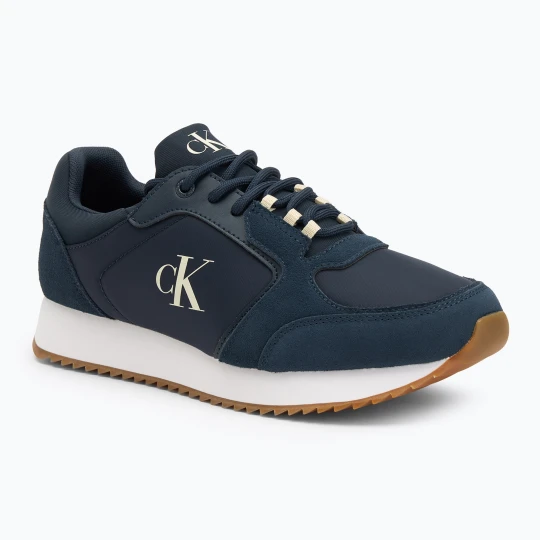 Zdjęcie produktu Buty męskie Calvin Klein YM0YM01326 Retro Runner Sock Lace Up Ny-Su Calvin navy / bright white / gum Granatowy