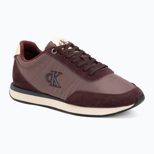Zdjęcie produktu Buty męskie Calvin Klein YM0YM01361 Retro Runner Ess Mix Mat bordeaux / peppercorn / vanilla Bordowy