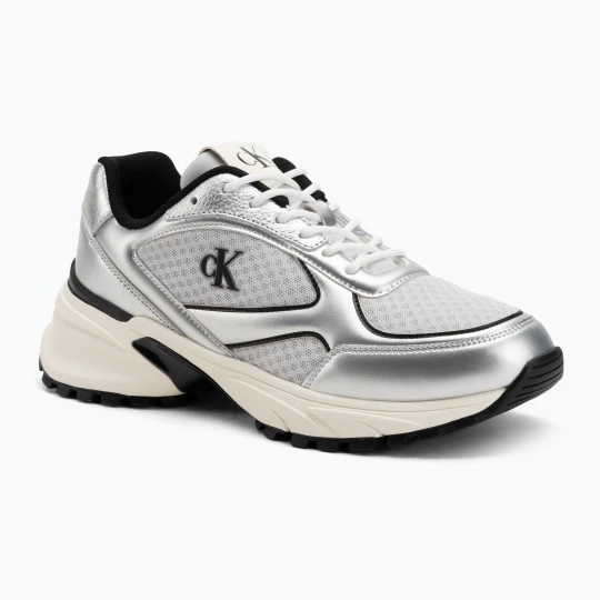 Zdjęcie produktu Buty męskie Calvin Klein YM0YM01402 Hike Runner Laceup Mesh Mix silver / black / marshmallow