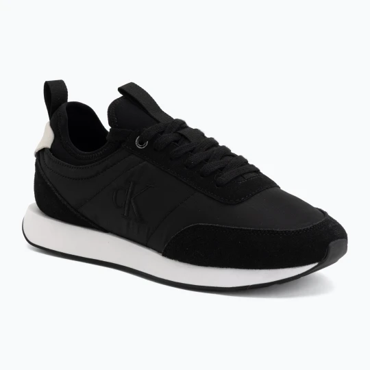 Zdjęcie produktu Buty męskie Calvin Klein YM0YM01414 Retro Runner Sock Laceup Mix mat black / bright white