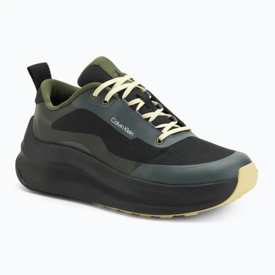 Zdjęcie produktu Buty męskie Calvin Klein YM0YM01456 Chunky Runner Lace Up Mix Aop black / medieval forest / coal / lime