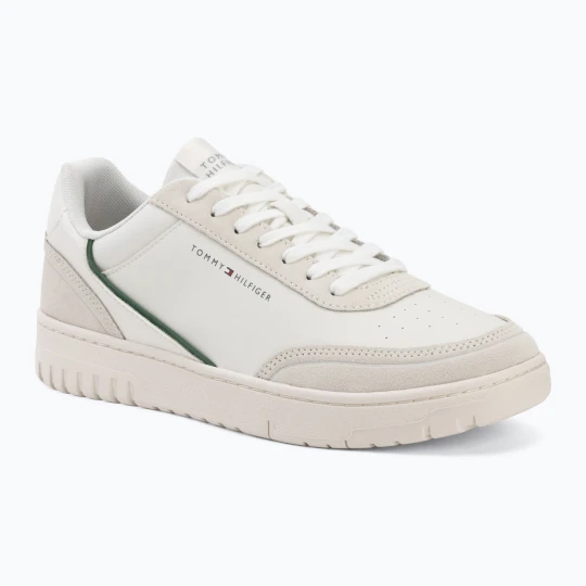 Zdjęcie produktu Buty męskie Tommy Hilfiger Basket Core Leather Suede Mix ecru / street green Beżowy