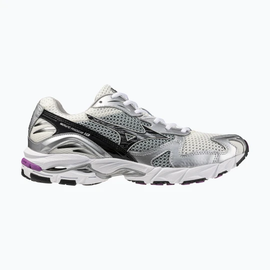 Zdjęcie produktu Buty Mizuno Wave Rider 10 snow white / black / slate Srebrny
