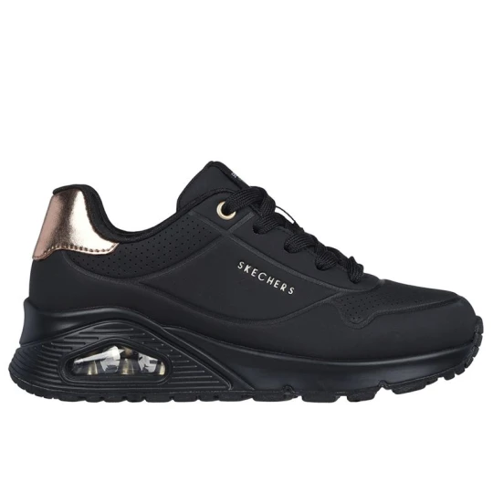 Zdjęcie produktu Buty młodzieżowe Skechers Uno Gen 1 Shimmer Away 310545LBBK - czarne