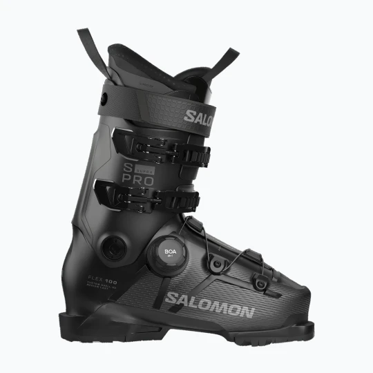 Zdjęcie produktu Buty narciarskie męskie Salomon S / PRO Supra S Boa 100 black / beluga met / dark grey met