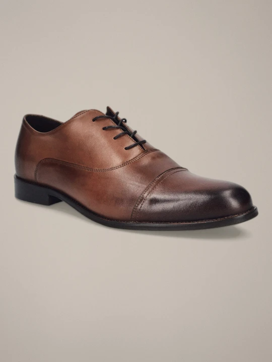 Zdjęcie produktu Buty Oxfordy Kendal Brązowe Lancerto