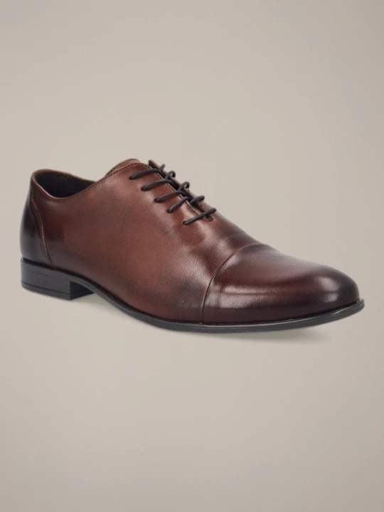 Zdjęcie produktu Buty Oxfordy Waldorf Brązowe Lancerto