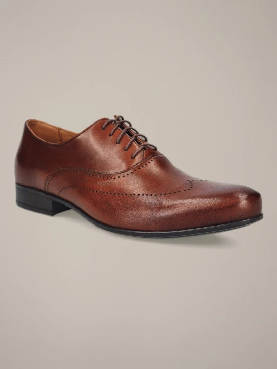 Zdjęcie produktu Buty Oxfordy Zayden Brązowe Lancerto