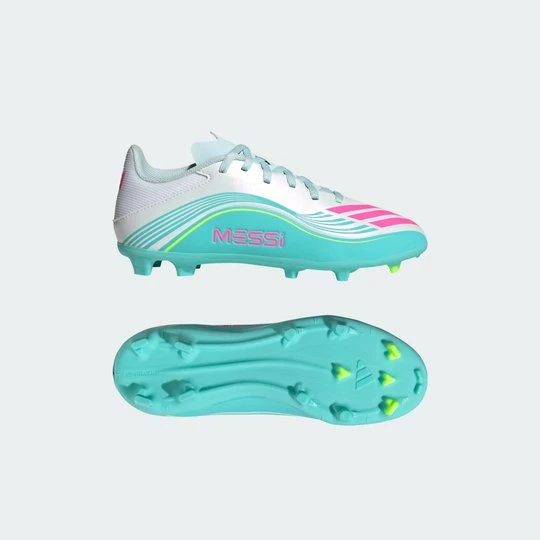 Zdjęcie produktu Buty piłkarskie dla dzieci F50 MESSI LEAGUE przeznaczone do gry na naturalnym podłożu i innych nawierzchniach Adidas