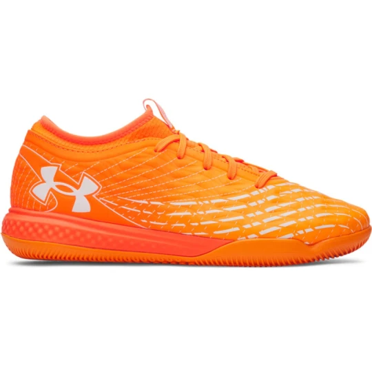 Zdjęcie produktu Buty piłkarskie halówki uniseks Under Armour UA Magnetico Select 5 Indoor - pomarańczowe