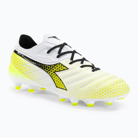 Zdjęcie produktu Buty piłkarskie męskie Diadora Brasil Elite Tech GR LPX white / black / fluo yellow