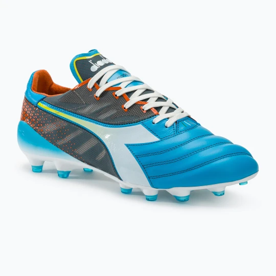 Zdjęcie produktu Buty piłkarskie męskie Diadora Brasil Elite Veloce GR ITA LPX blue fluo / white / orange