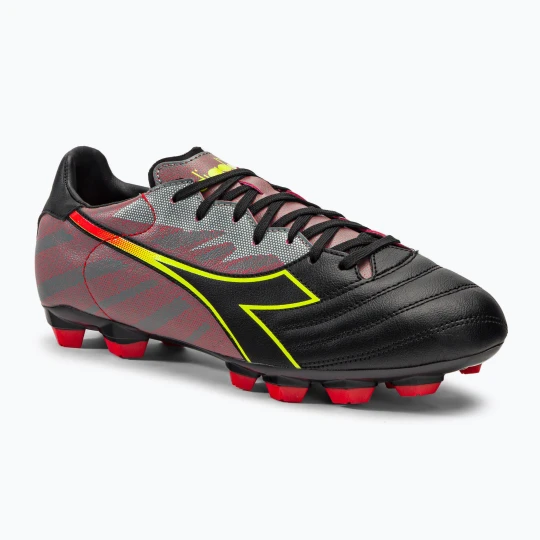 Zdjęcie produktu Buty piłkarskie męskie Diadora Brasil Elite Veloce R LPU czarno-czerwone DD-101.179181-D0136-39