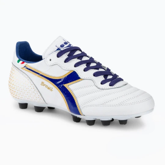 Zdjęcie produktu Buty piłkarskie męskie Diadora Brasil Italy OG GR LT+ MDPU white / blue / gold