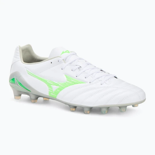Zdjęcie produktu Buty piłkarskie męskie Mizuno Monarcida Neo III Pro Md white / neon green