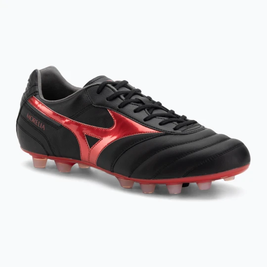Zdjęcie produktu Buty piłkarskie męskie Mizuno Morelia II Elite FG black/morelia 40th red/black sand