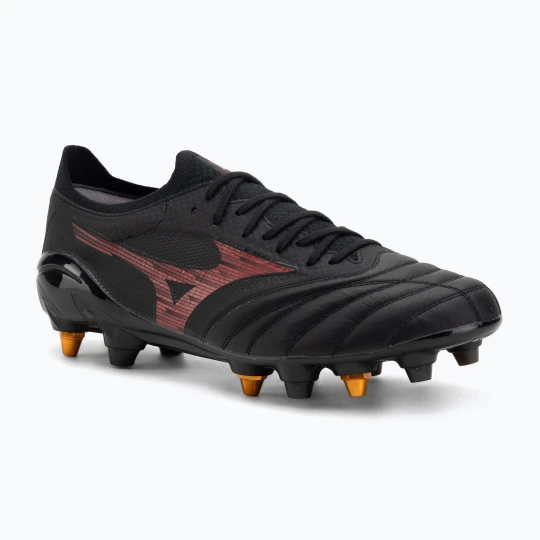 Zdjęcie produktu Buty piłkarskie męskie Mizuno Morelia Neo IV Beta Elite Mix SG black/morelia 40th red/black