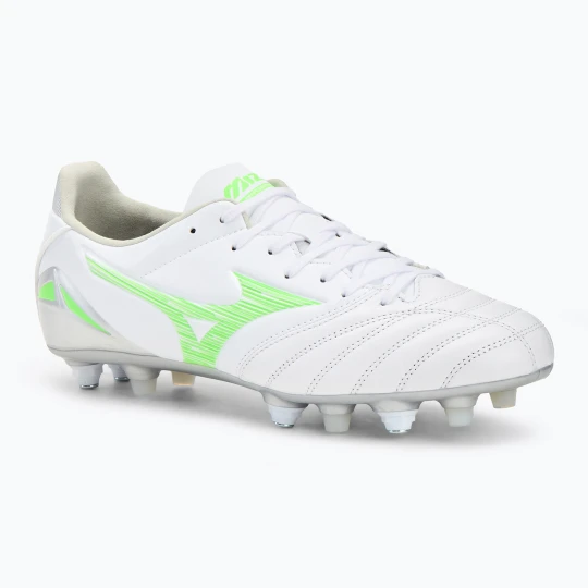 Zdjęcie produktu Buty piłkarskie męskie Mizuno Morelia Neo IV Pro Mix white/neon green/cool gray 3c