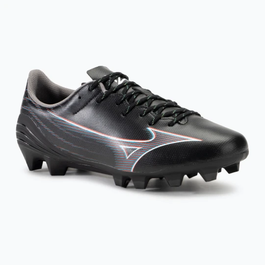 Zdjęcie produktu Buty piłkarskie męskie Mizuno α Select FG black / ignition red / 801 c