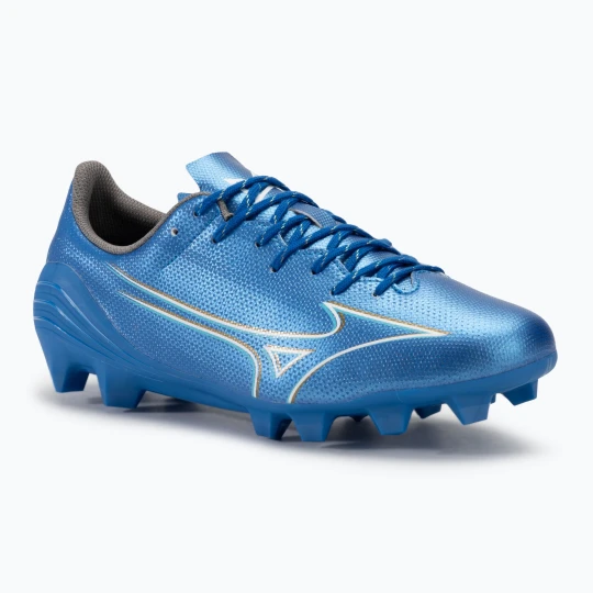 Zdjęcie produktu Buty piłkarskie męskie Mizuno α Select FG white / laser blue / gold