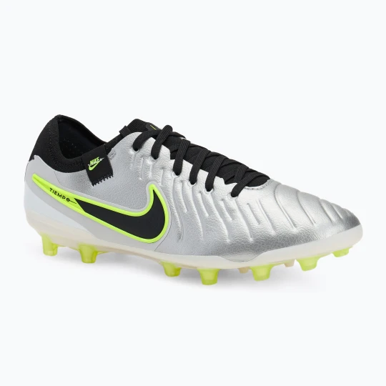 Zdjęcie produktu Buty piłkarskie męskie Nike Legend 10 Pro Ag-Pro metallic silver / volt / black