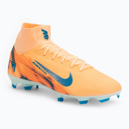 Zdjęcie produktu Buty piłkarskie męskie Nike Mercurial Superfly 10 Pro Kylian Mbappe FG melon tint/igloo Pomarańczowy