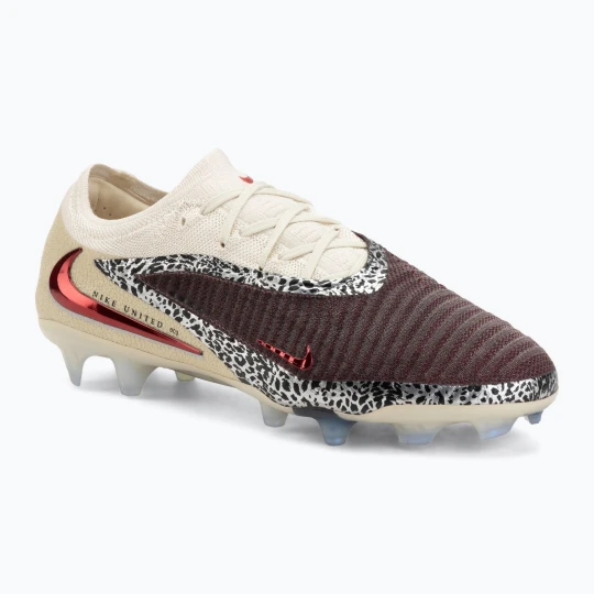 Zdjęcie produktu Buty piłkarskie męskie Nike United Phantom 6 Low Elite FG burgundy crush/fossil/university red Bordowy