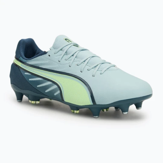 Zdjęcie produktu Buty piłkarskie męskie PUMA King Match MxSG frosted dew / fizzy apple Niebieski