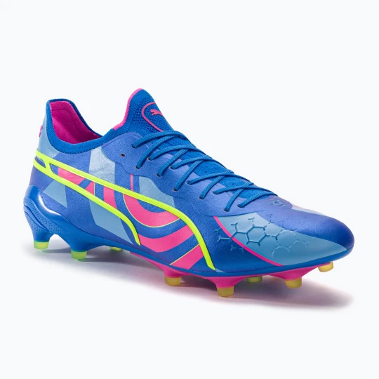 Zdjęcie produktu Buty piłkarskie męskie PUMA King Ultimate Energy FG/AG ultra blue/luminous pink/luminous blue