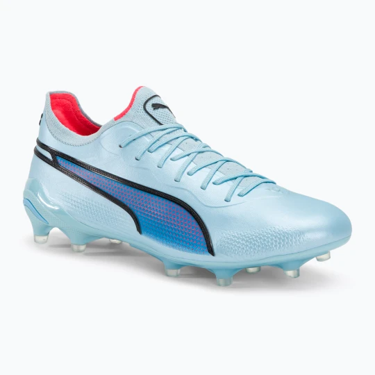 Zdjęcie produktu Buty piłkarskie męskie PUMA King Ultimate FG / AG silver sky / puma black / fire orchid Niebieski