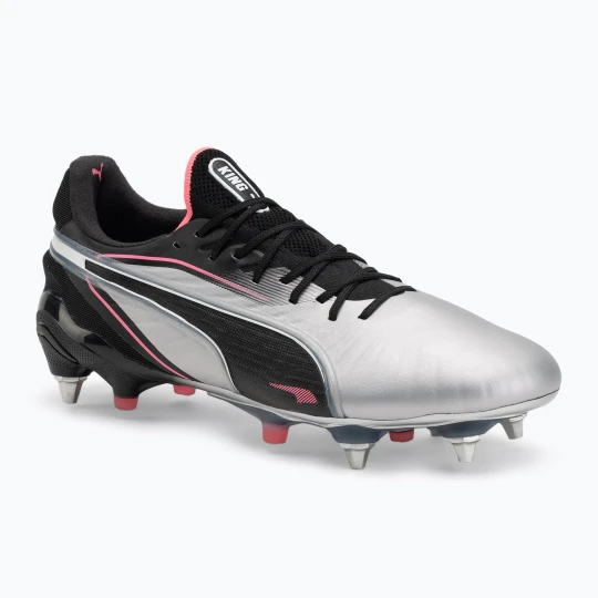 Zdjęcie produktu Buty piłkarskie męskie PUMA King Ultimate MxSG puma silver / puma black / sun struck / puma white