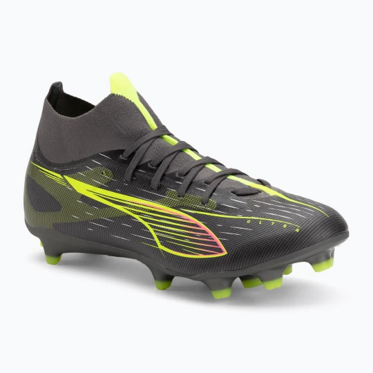 Zdjęcie produktu Buty piłkarskie męskie PUMA Ultra 5 Match+ FG / AG matte aged silver / yellow alert / puma aged silver