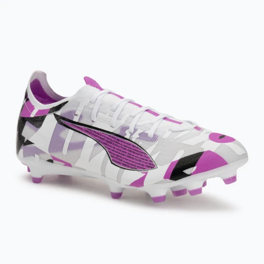 Zdjęcie produktu Buty piłkarskie męskie PUMA Ultra 5 Match Forever FG / AG puma white / pure magenta / feather gray / puma black
