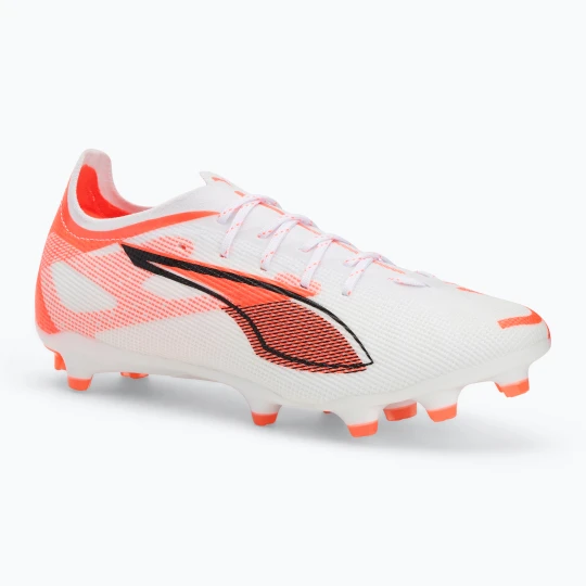 Zdjęcie produktu Buty piłkarskie męskie PUMA Ultra 5 Pro FG / AG puma white / puma black / glowing red