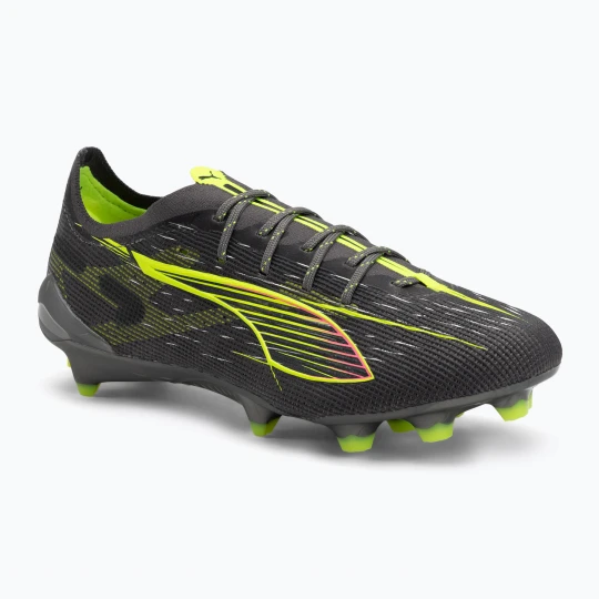Zdjęcie produktu Buty piłkarskie męskie PUMA Ultra 5 Ultimate FG matte aged silver / yellow alert / sun struck